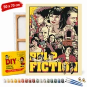 ERS Slika po številkah z okvirjem Pulp Fiction 50x70 cm