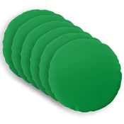 vidaXL Prevleka za blazino 6 pcs HEERLEN Zelena O 50 cm Poliester