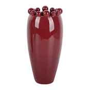 Bordo rdeča keramična vaza (višina 30 cm) Cadiz Dotty – PT LIVING