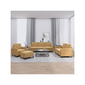 4-dijelni set sofa smedi baršunasti