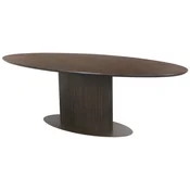 Casa Padrino luxury dining table dark brown 235 x 110 x H. 75 cm - Oval kitchen table - Dining room furniture - Kitchen furniture - Luxury furniture - Luxury furnishings - Dining room furnishings