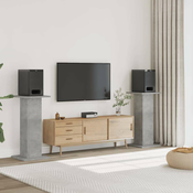 vidaXL Stojalo za zvočnike 2 kosa betonsko sivo 30x30x95 cm inž. les