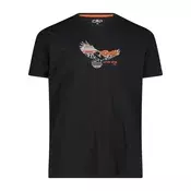 CMP MAN T-SHIRT, maja m.kr poh, črna 30T5057