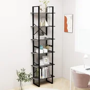 Vidaxl Regal s policami siv 60x30x210 cm inženirski les