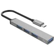 ORICO AH-13 USB-C 4 v 1, 1x USB 3.0, 3x USB 2.0, 0.15m, siva, priključna postaja