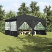 Šator za zabave Antracit 400 x 400 x 266 cm Polietilen