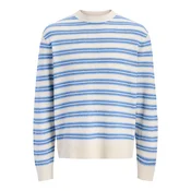 Jack & Jones Junior Pulover modra/svetlo modra/bela