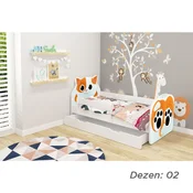 Deciji krevet ACMA VII ANIMALS 180x80 F + dušek 7 cm2