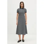Tommy Jeans Vsakodnevna obleka DW0DW20383 Mornarsko modra Regular Fit