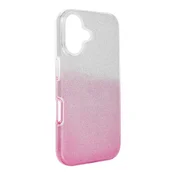 OEM Prozorna roza torbica za iPhone 16 Shining