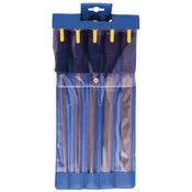 Set orodnih pil BLU-DAN Chrominox 5-delni srednje/250 mm