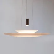 Vibia Flamingo LED viseča svetilka Senčnik navzgor - Dnevna soba/jedilnica - Dizajn - bakreni sijajni, opal - Kovina