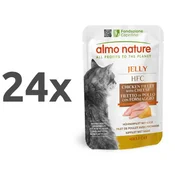 Almo Nature HFC Jelly - piščančji file in sir 24 x 55 g