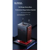 Aiguozhe Bluetooth karaoke zvucnik sa 2 mikrofona S615, USB, Crni