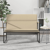 vidaXL Klupa krem 100x64x80 cm od tkanine