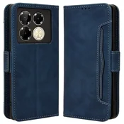 GS Preklopni ovitek za Infinix Note 40 Pro Plus, reža za kartico, temno moder