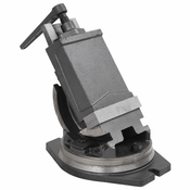 vidaXL Nagibni primež z 2 osema 160 mm