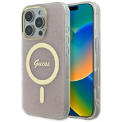 Guess GUHMP16XH4STP iPhone 16 Pro Max 6.9 pink hardcase IML 4G MagSafe (GUHMP16XH4STP)
