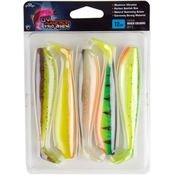 Fox Rage Zander Pro Shad Mixed UV Colour Pack 12cm 5x