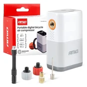 AMIO Mini kompresor rowerowy bezprzewodowy bezszczotkowy z wyświetlaczem LED 40W USB-C -04946