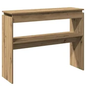 Vidaxl Konzolna mizica artisan hrast 102x30x80 cm inženirski les