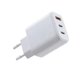 Punjac AVAX Speedy CH361 / 2 × USB-C + USB-A / 65W / White