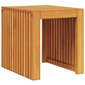 Vidaxl Stranska miza Olje naravno 43 x 36 x 40 cm Trden tikov les
