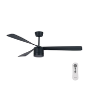 Lucci air 213281 - Plafonski ventilator PEREGRINE 1xGX53/12W/230V crna + daljinski upravljač