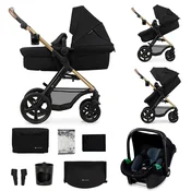 Kinderkraft Voziček Moov 2 3v1 MINK PRO, Pure Black