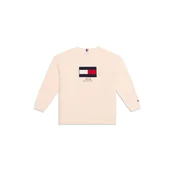 TOMMY HILFIGER Majica temno modra/živo rdeča/bela/off-bela