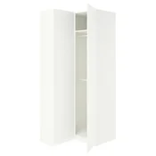 PAX / FORSAND Ugaoni garderober, bela/bela, 111/88x236 cm