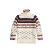 Polo Ralph Lauren Pulover mornarska/temno zelena/rdeča/volneno bela