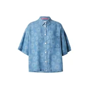 Sublevel Bluza moder denim/bela