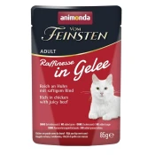 Animonda Mačja hrana Vom Feinsten Adult Raffinesse Jelly - piščanec in govedina - 85 g