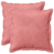 vidaXL Prevleka za blazino 2 pcs HOUTEN Roza 40 x 40 cm Žamet