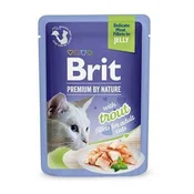 Brit Premium Cat D fileti v želeju s postrvjo 85g