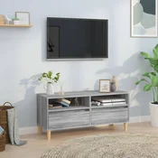 Vidaxl vidaXL TV omarica, siva, hrast sonoma, 100x34,5x44,5 cm