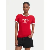 Guess Jeans Majica W6YI16 K3995 Rdeča Slim Fit