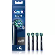Oral B PRO Cross Action nadomestne glave za zobno ščetko Black 4 kos