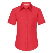 Fruit of the Loom Ženska košulja kratkih rukava Poplin, Crvena