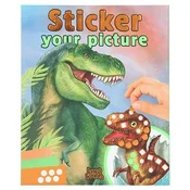 Dino World Dino svet Nalepka svojo sliko, Z nalepkami