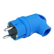 shumee Gumijasti kotni vtič 16A 230V moder Schuko 8918