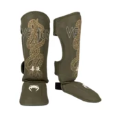 Venum Serpenti Shin Guards, Khaki/Bronze/Ivory - M