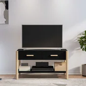 TV ormaric crni 82 x 38 x 45 cm od konstruiranog drva