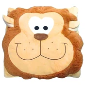 Otroška blazina CUDDLI FRIENDS 70x70 cm plišasta - več barv Barva: Rjava