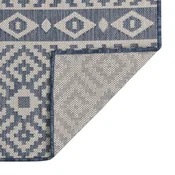MAISON CHIC Zunanja Preproga, Rug ploščato tkanje 200x280 cm modre črte, (22122633)