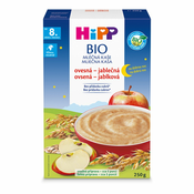 HiPP BIO Mliječna kaša za laku noć zobene pahuljice - jabuka od 8 mjeseci, 250 g