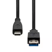 shumee ProXtend kabel USB-C na USB-A 3.0 15 cm črne barve, USBC-USBA3-00015