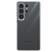 AVIZAR Mehak silikonski ovitek za Galaxy S26 Ultra z dvignjenim robom kamere, Prozorna, (5000275382)