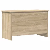 vidaXL Skladiščni kovček Sonoma hrast 80 x 40 x 50 cm Inženirski les